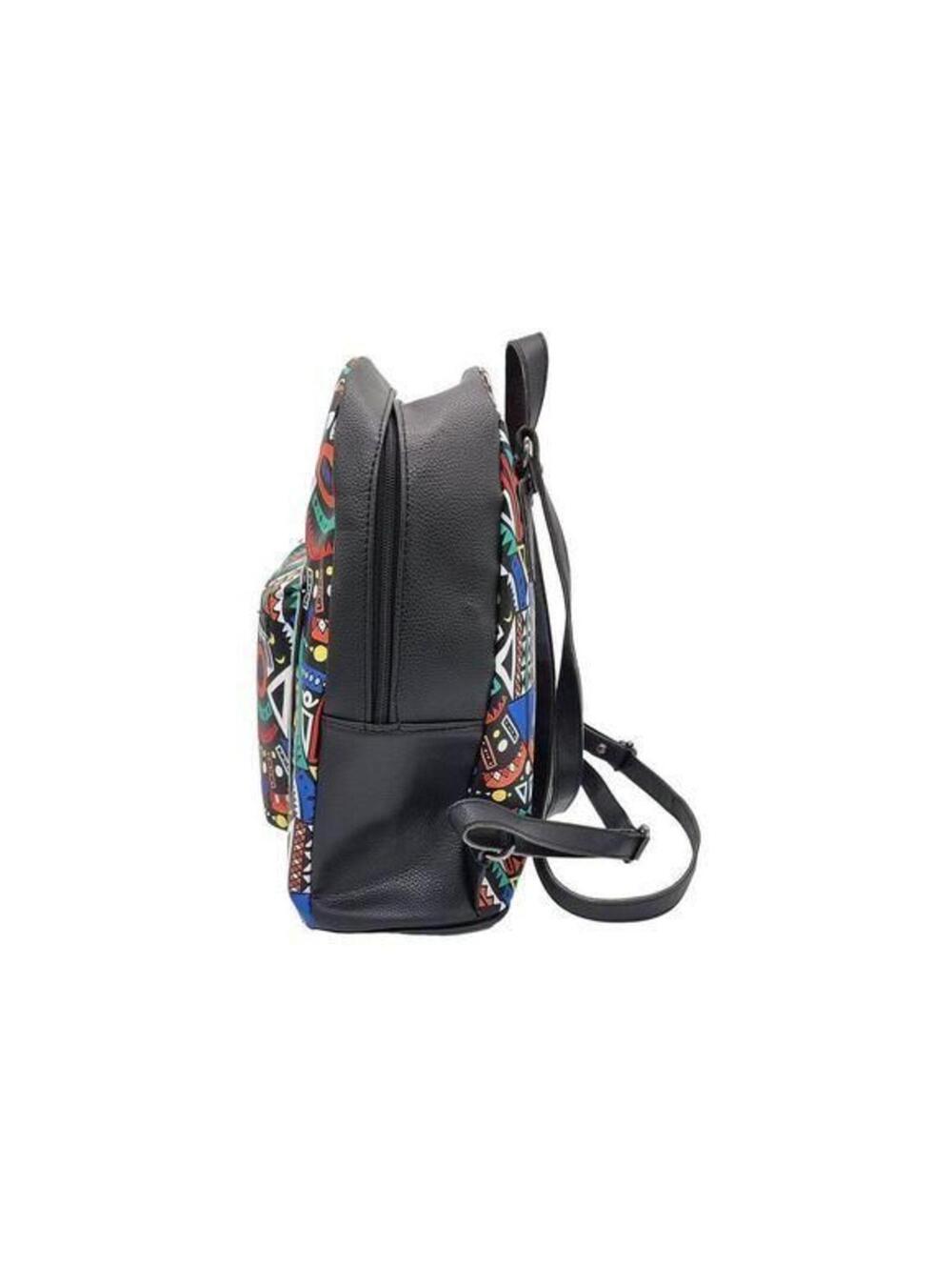 Geometrical African Print Backpack - Picture 6 of 10
